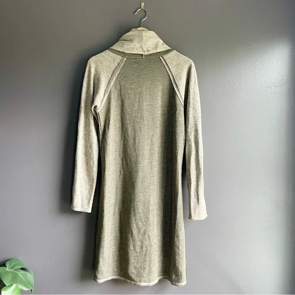 Kuhl Women Cowl Neck Raglan Long Sleeve Sweater Dress in Gray Size Small - Picture 2 of 6
